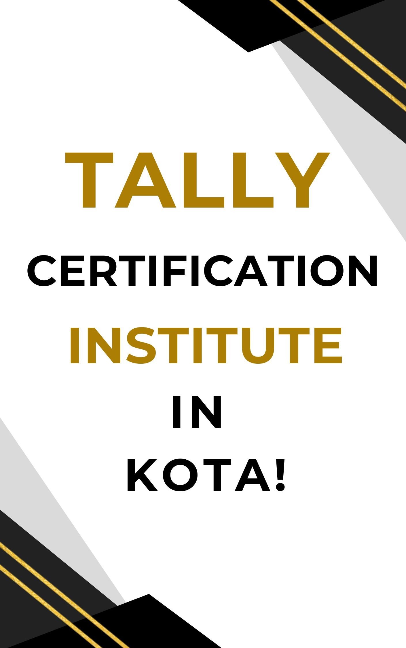 Tally Certification Institute Kota