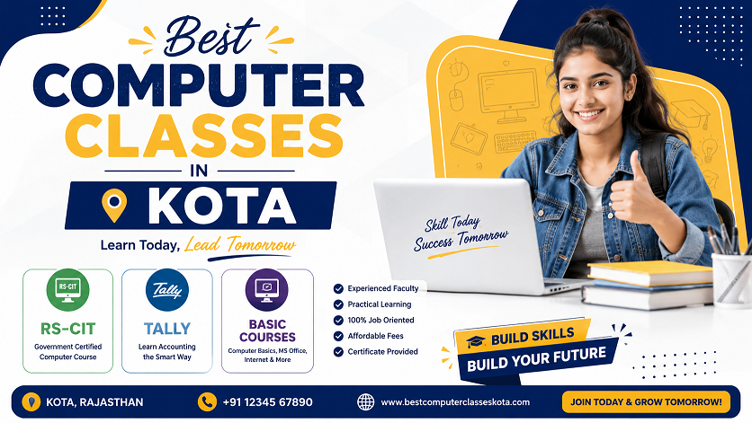 Best Computer Classes in Kota – RS-CIT, Tally & Basic Courses
