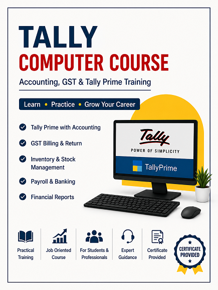 Tally Computer Course – Accounting, GST & Tally Prime Training with Certificate