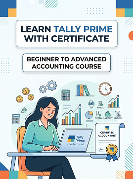 Learn Tally Prime with Certificate – Beginner to Advanced Accounting Course