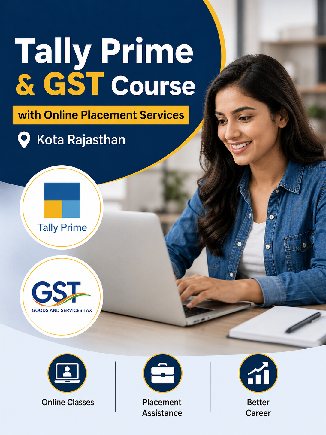 Tally Prime & GST Course with Online Placement Services – Kota Rajasthan