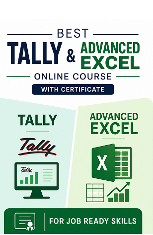 Best Tally and Advanced Excel Online Course with Certificate for Job Ready Skills