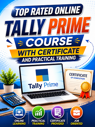 Top Rated Online Tally Prime Course with Certificate and Practical Training