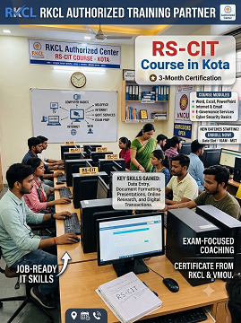 RS-CIT Course in Kota | Authorized RKCL RS-CIT Course in Kota