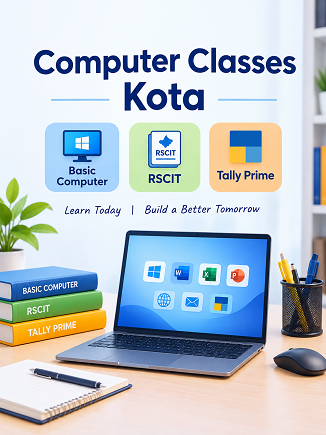 Computer Classes Kota: Basic Computer, RSCIT and Tally Prime Courses